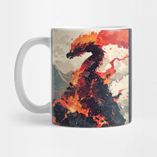 Lava dragon deity Mug